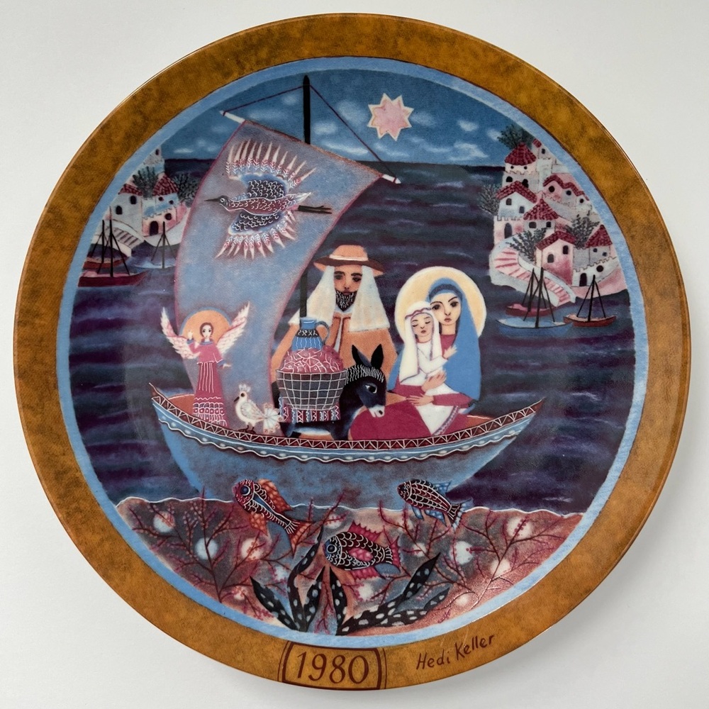 Von Hedi Keller Collector Plate FLIGHT INTO EGYPT